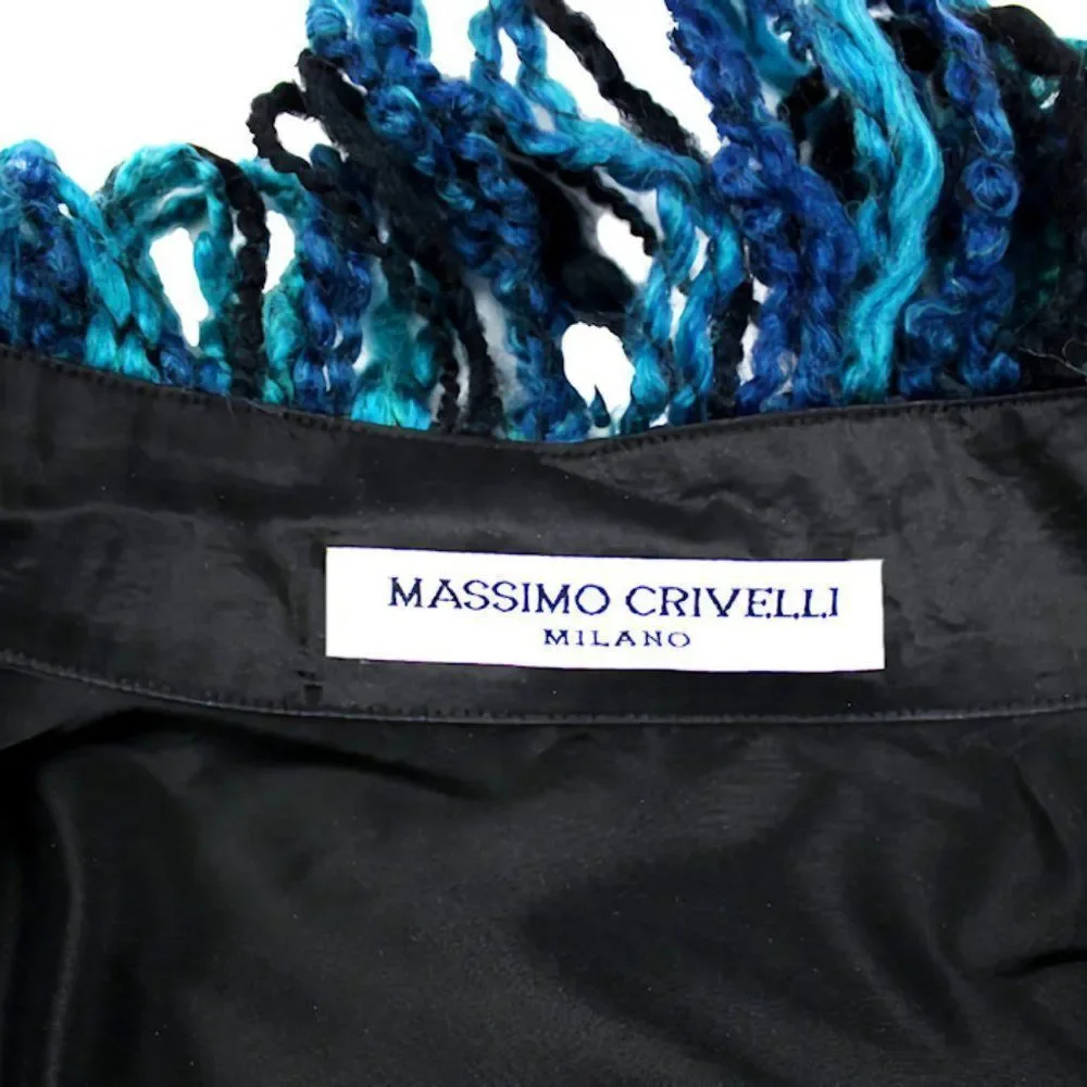Silk Taffeta Puff Sleeve Blouse w/Embroidered Accents by MASSIMO CRIVELLI MILAN - Picture 10 of 12